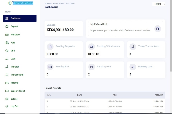 Nestict DigiBank - Banking System